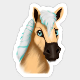 Cute Horse Drawing Sticker